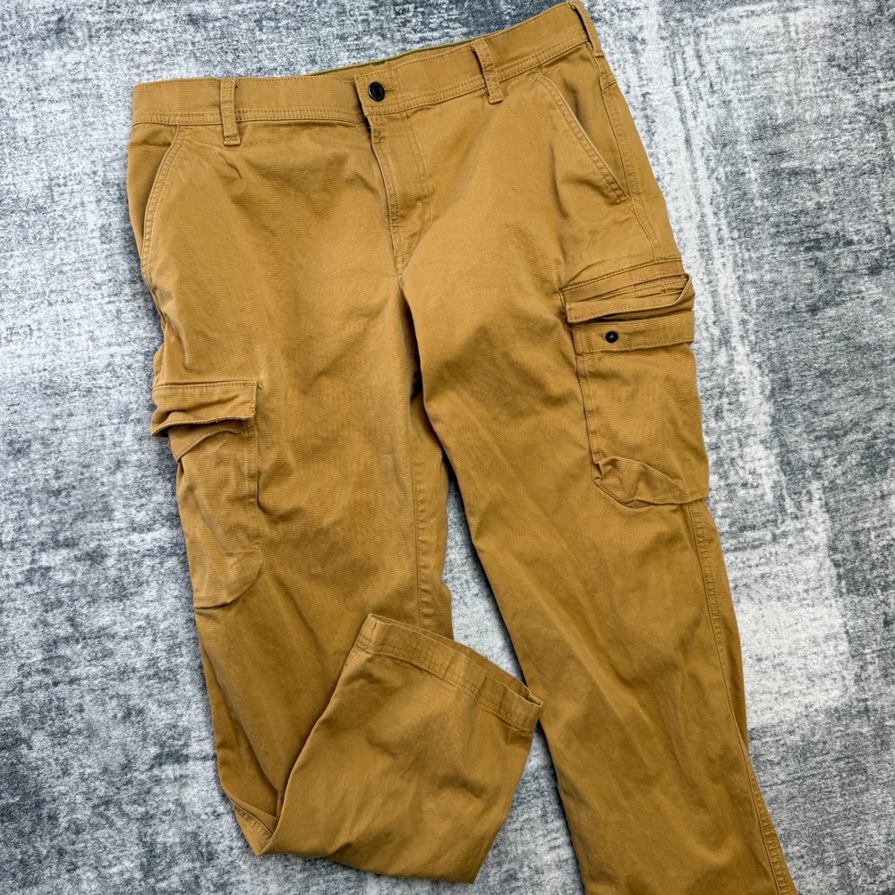 LL Bean Cargo Pants Men 35x29 Brown Beanflex Standard Fit Workwear  Chore Hiking